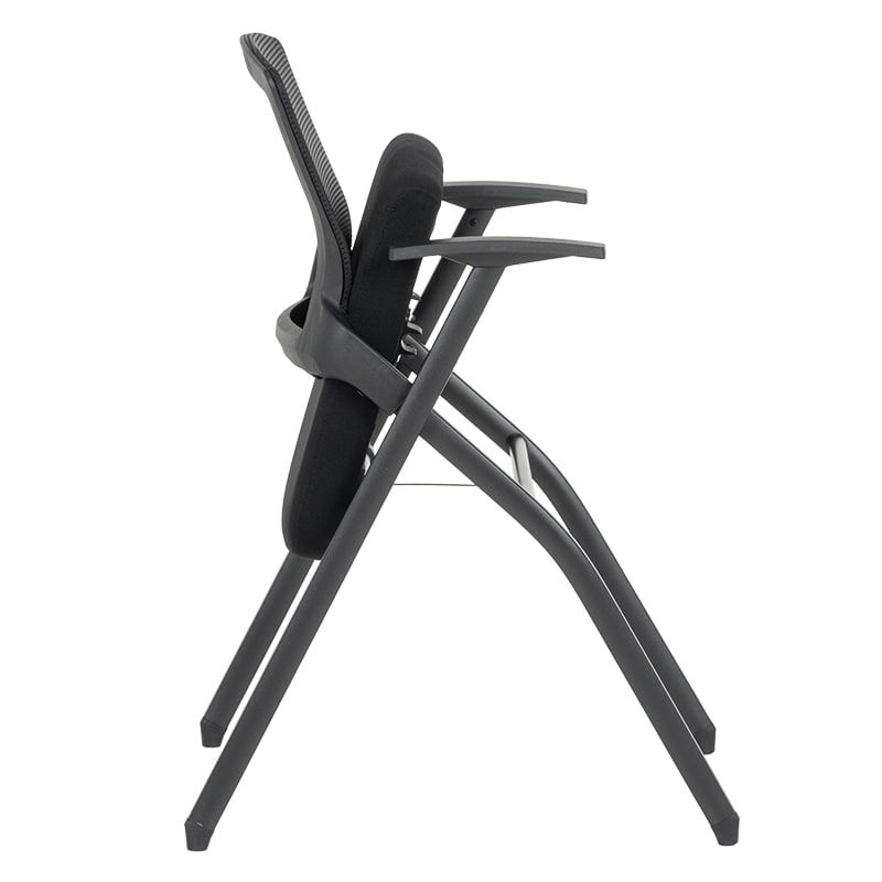 Сгъваем посетителски офис стол Carmen 1702 черен